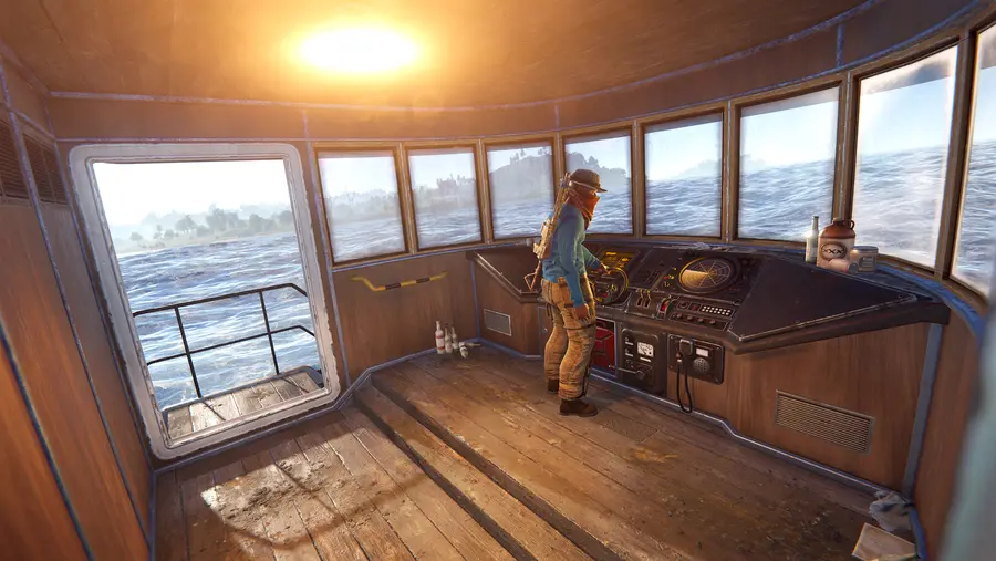 Рубка буксира со штурвалом в Rust — авторизация владельца