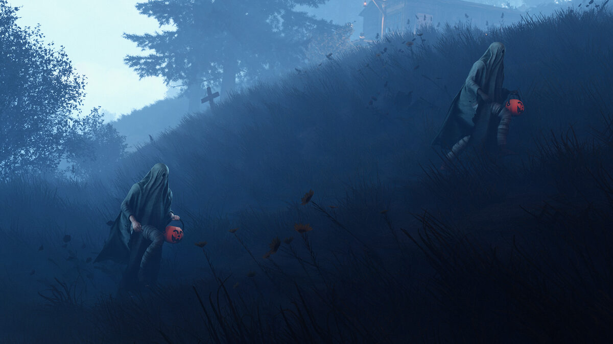 Хэллоуин в Rust 2026 — пугала на ночном острове