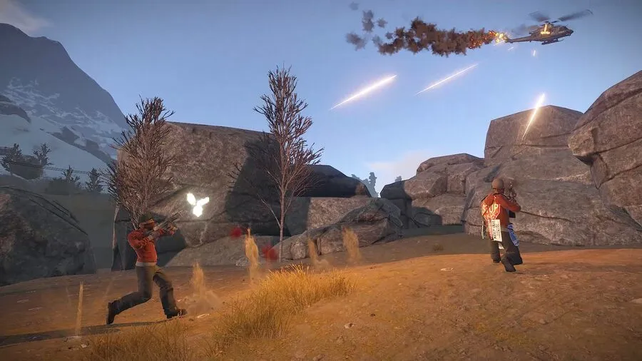 Патрульный вертолёт Rust — вид из игры, слабые места: роторы