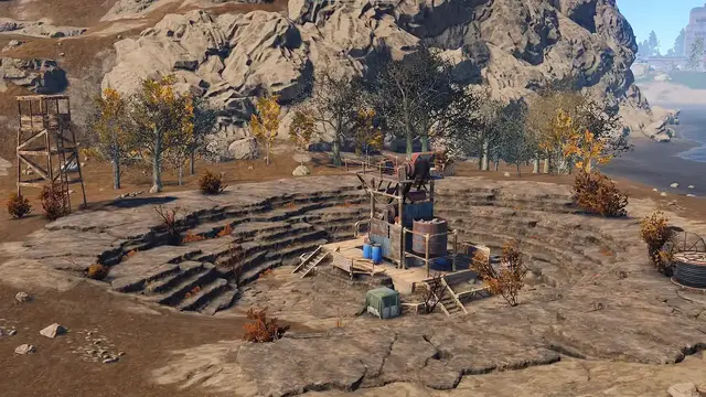 Каменный карьер (Stone Quarry) в Rust — монумент добычи камня и металлической руды
