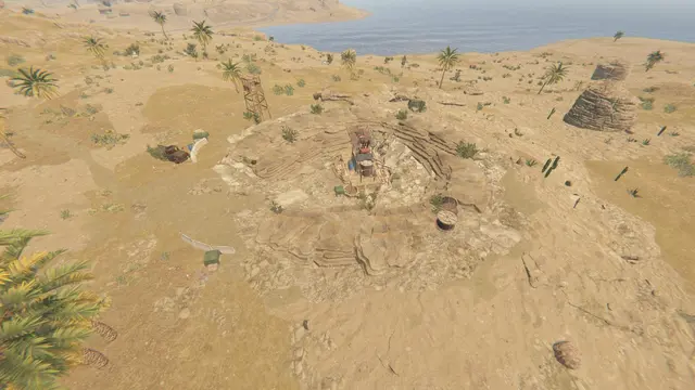 Серный карьер (Sulfur Quarry) в Rust — монумент добычи серной руды