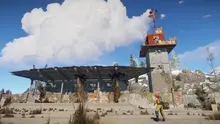 Аэродром на карте Rust