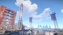 Космодром на карте Rust