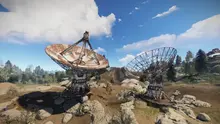 Спутниковая тарелка на карте Rust