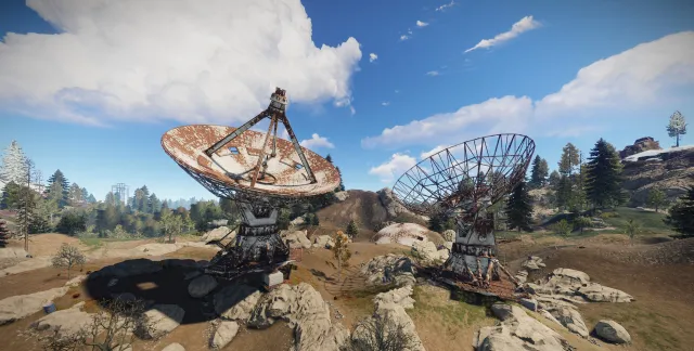 Спутниковая тарелка (Satellite Dish) — пазл-монумент Rust