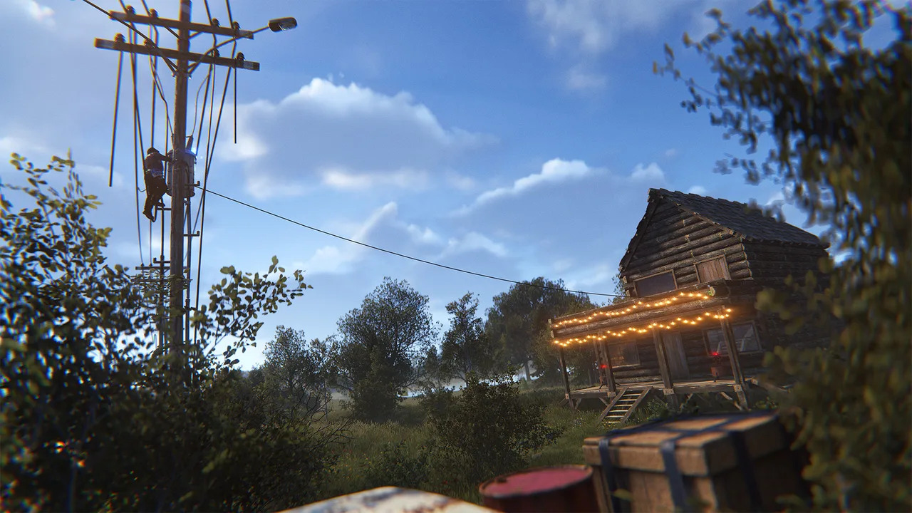 Линии электропередач и сеть питания монументов в Rust после обновления Power Trip