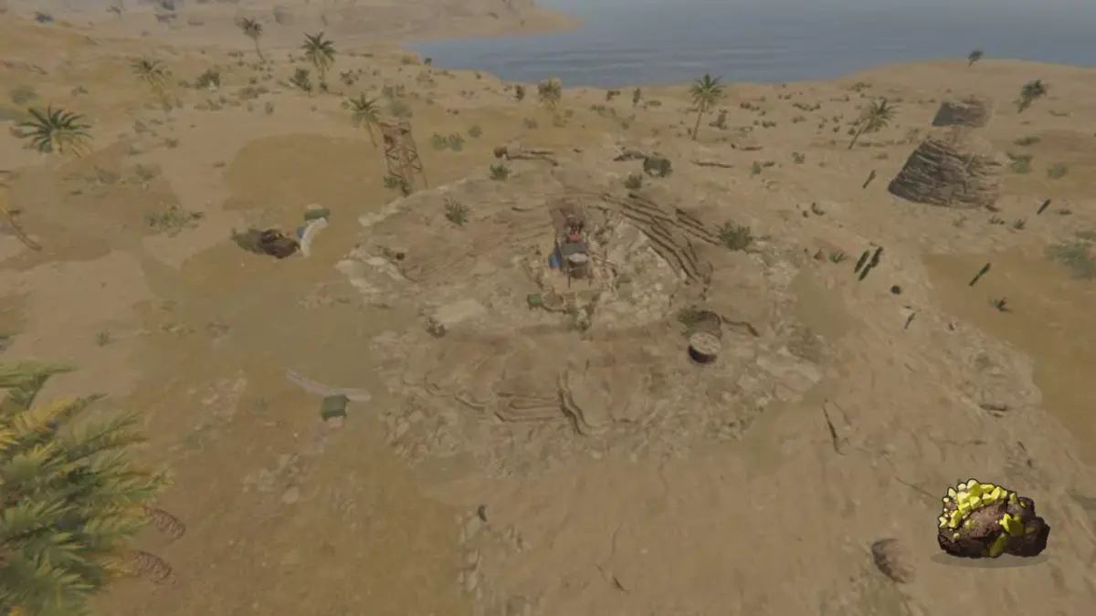 Серный карьер и серная руда в Rust — где добывать серу